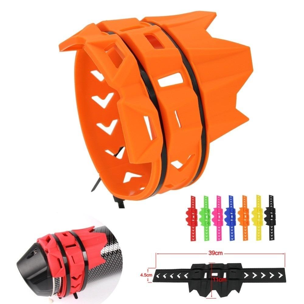 Universal Fit Exhaust Muffler Protector Silicone Material Anti Scald Exhaust Guard  Off Road Use