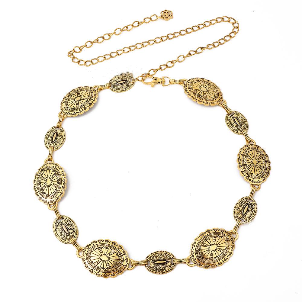 Belly Chain Dress Belt Chains Oval Tassel Body Chain Fashion Bohemian Waist Chains Women