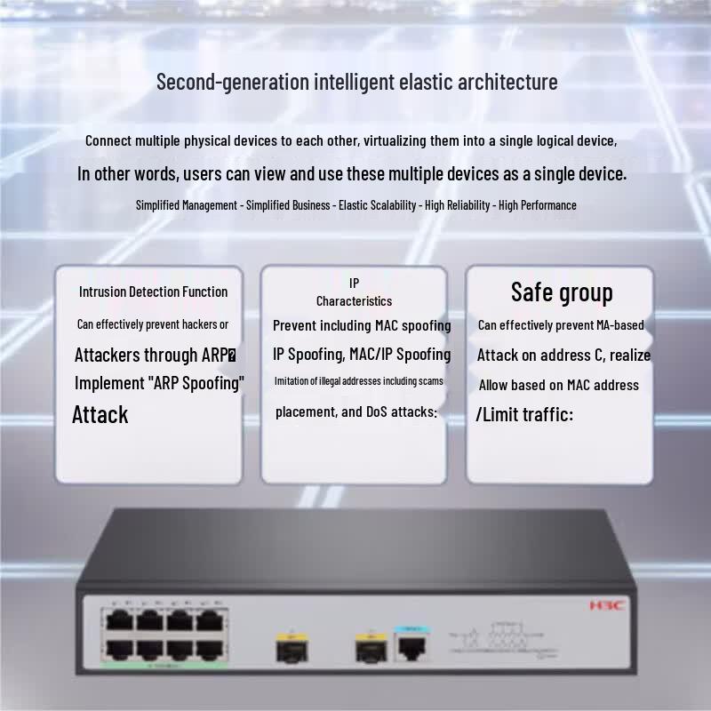 H3C S5008PV5-EI 8-Port Gigabit Managed Ethernet Switch