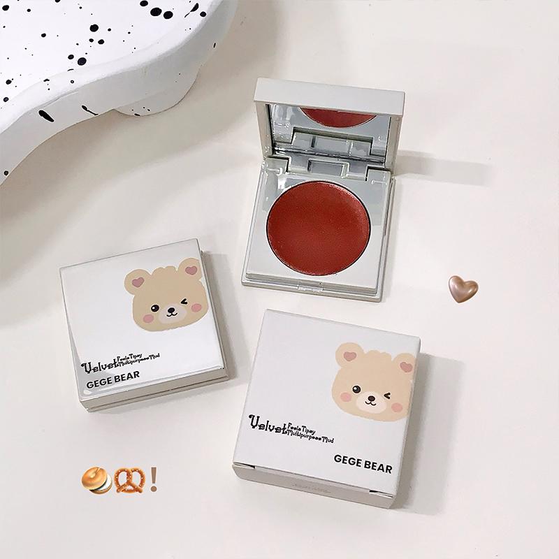 GEGE BEAR Velvet Feels Tipsy Многофункциональные кремовые румяна