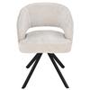MIREA upholstered chair, beige fabric