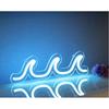 Неоновые вывески «Волна» Светло-голубые светодиодные ночники с диммируемым переключателем для детского настенного декора Питание от USB для гостиной, бара, спальни, рождественский подарок(11.8 *