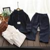 Boys' Autumn Half-High Neck Sweatshirt & Casual Sports Pants Set