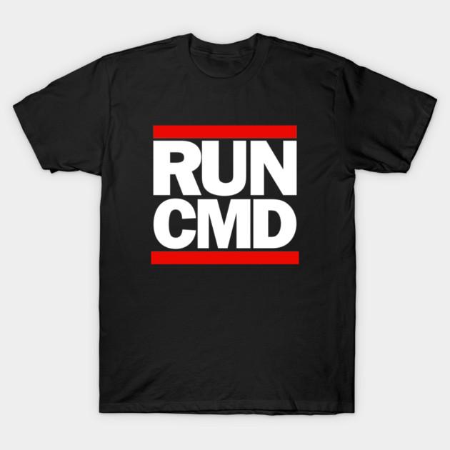 Asian Size Cotton Unisex Tshirt Print T-shirt Run CMD T-shirt No-Cut Print Regular Fit