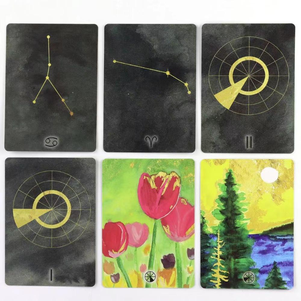 Колесо жизни Астрологические карты 55 шт. Карты Оракула 9*6 см