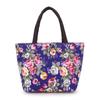 Large Capacity Floral Tote Bag Oxford Cloth Rose Mommy Bag Portable Canvas Lunch Bag  Shopping