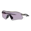 Oakley Logo Detail Plastic Irregular Sunglasses Unisex Couple Grey