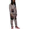 Jordan Paris Saint-Germain Collection с буквенным принтом и нашивкой с логотипом, мужская куртка с карманами и пуговицами, коричневая DM3105-010
