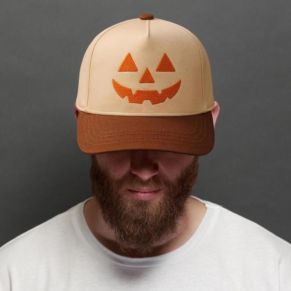 Unisex Baseball Cap Halloween Pumpkin Fashion Hats Embroidery Cap Casual Women Men Baseball Caps Soft Breathable Golf Sun Cap