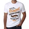 Men’s Vintage Tee Shirt Graphic T Shirt Vintage Goods Since 1950 White