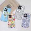 Back Cover For Xiaomi Poco F5 14 Pro 5G Pro C50 C51 X6 Pro 4G Cases Shell Anti Drop Soft Silicone TPU Pretty Flower Clear Luxury Phone Bags For Xiaomi