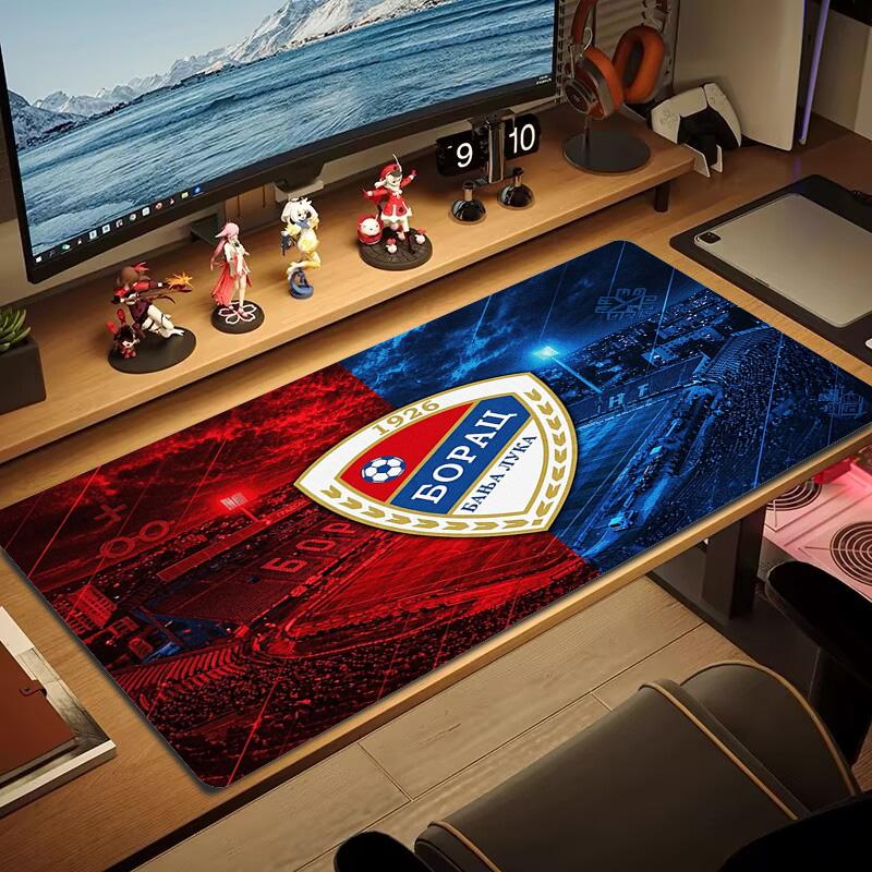 Borac Banja Luka Color Mouse Pad Large Gaming Table Cushion Non-slip Laptop Tablet Big Mousepad XXL Mat Mini PC Playmat With Lock edge