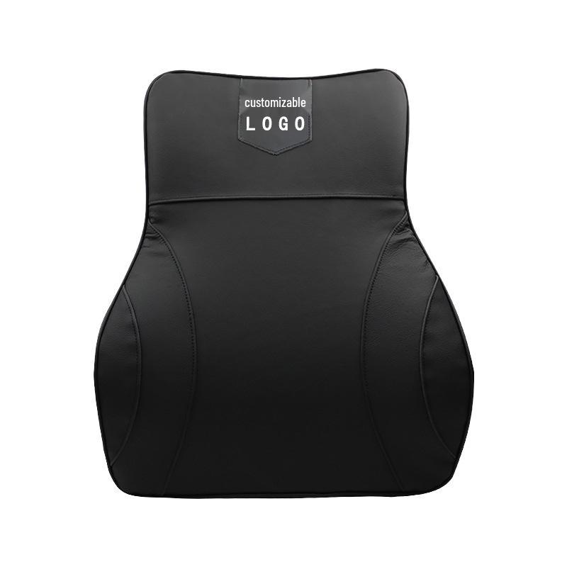 Lexus Lingzhi Genuine Leather Headrest & Lumbar Support with Memory Foam – Customizable Logo