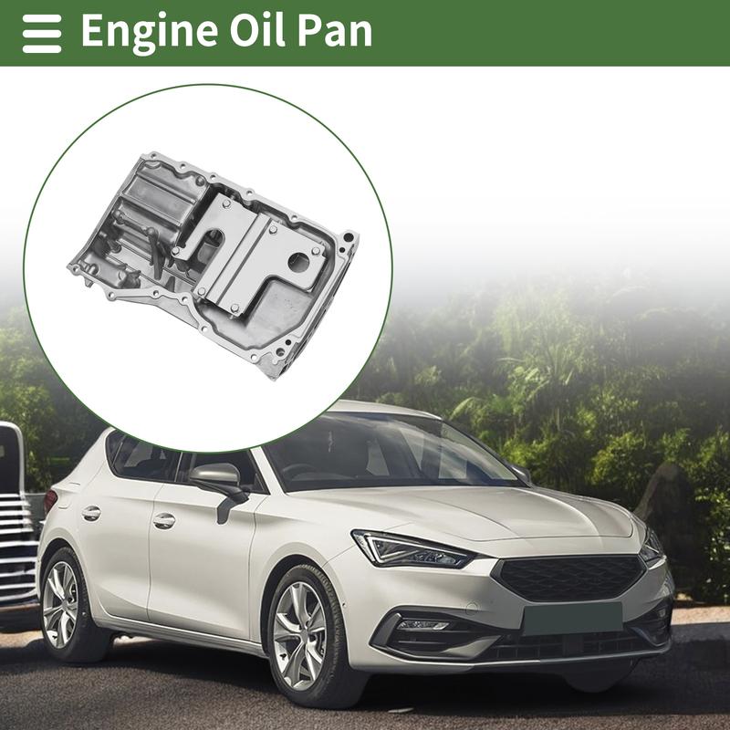 UXCELL 1 Pc No.LF5G10400 Engine Oil Pan for Mazda 3 2012-2013 Aluminum Silver Tone