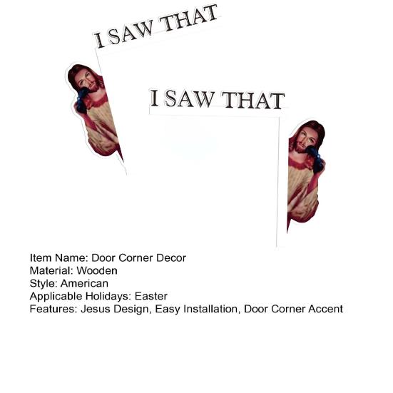 Иисус Дверная Рама Декор Деревянный Я Видел Это Пасхальное Украшение Дверного Уголка