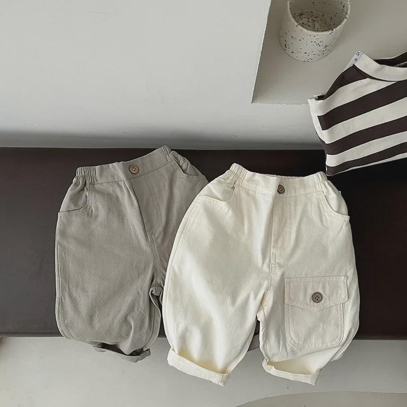 Boys' Korean-Style Casual Pants - Lightweight Spring & Autumn Baby Trousers