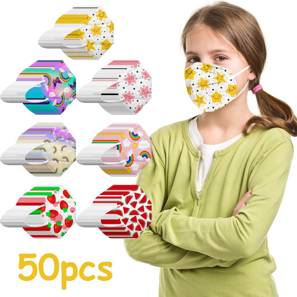 Children's Fruit  Series Printed Face Mask 5-layer Daily Protective Breathable Face Mask