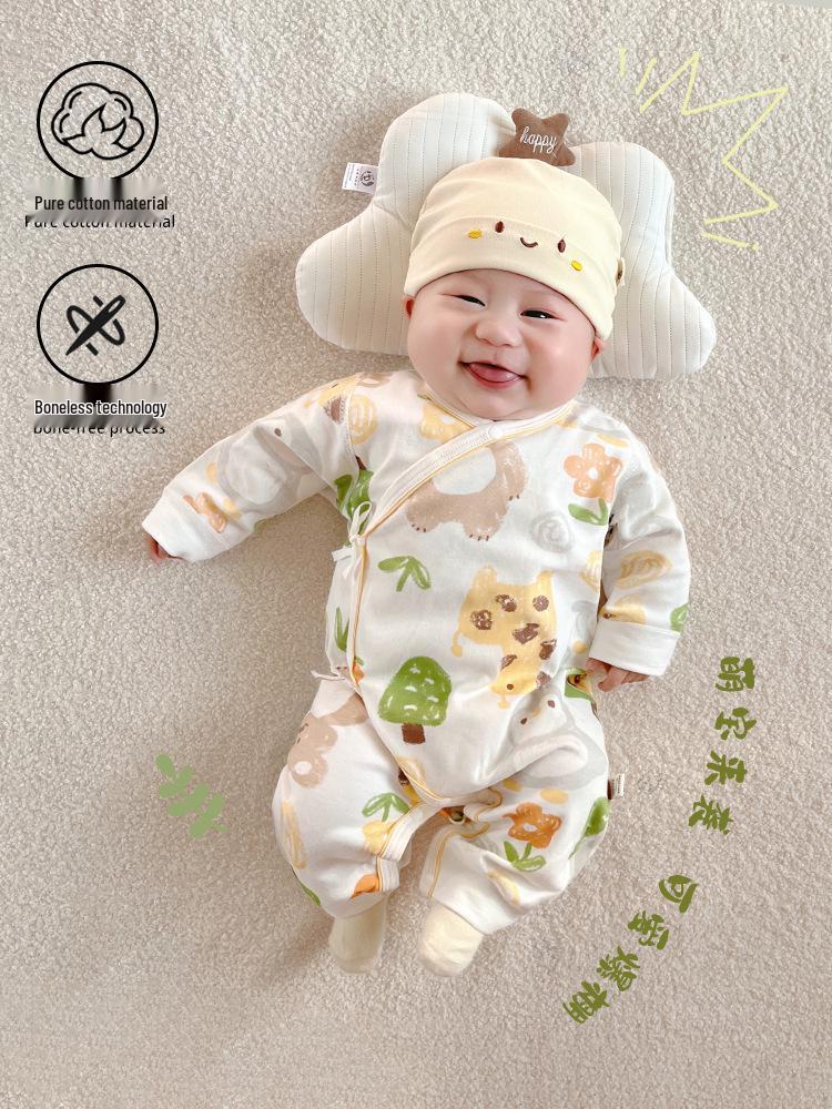 Детский боди из чистого хлопка - Монашеский комбинезон для новорожденных на все сезоны (0-3 месяца)