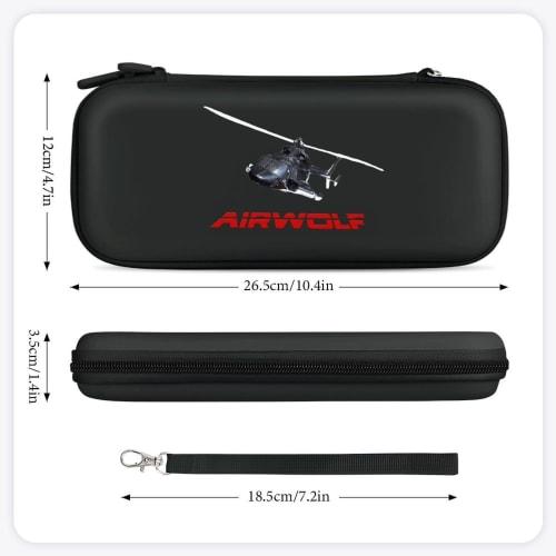 Airwolf Switch Case, Protective Cover, Carrying Case, Hand Pouch, Hard Case, Game Console Storage Bag, Large Capacity (15 Game Cards), Full Protection