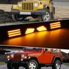 4Pcs/Set Front LED Signal Lamps Auto Side Fender Marker Lamps Car Accessories Fit For Jeep Wrangler TJ 1997-2006 LED Signal Lamp