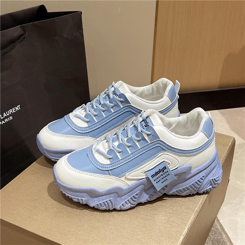 Кроссовки женские 2025 новые весенне-осенние универсальные популярные для отдыха и спорта женские кроссовки ins тренд платформа белые кроссовки