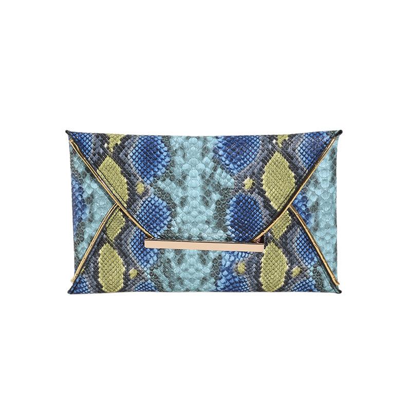 Новый змеиный узор персонализированная мода 2025 осенний тренд простая мода простая ручная сумка-конверт женская