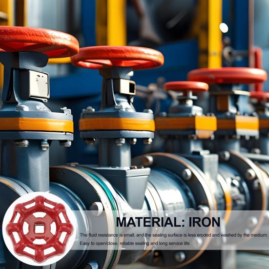 Кран Круглая ручка Маховик Замена Водоразборный кран Красный Легко Открывать Закрывать Ручка-маховик Шланговый кран Водоразборный кран для Кухни