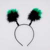 Halloween Scary Eyeball Headband with Big Plush Shapes Exaggerated Decorative Hair Hoop Party Accessories