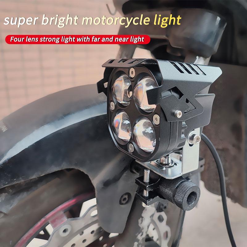 3-дюймовый автомобильный светодиодный прожектор с высокой/низкой линзой, три цвета, сильный свет, водонепроницаемый, супер яркий спортивный свет, внешняя модифицированная фара