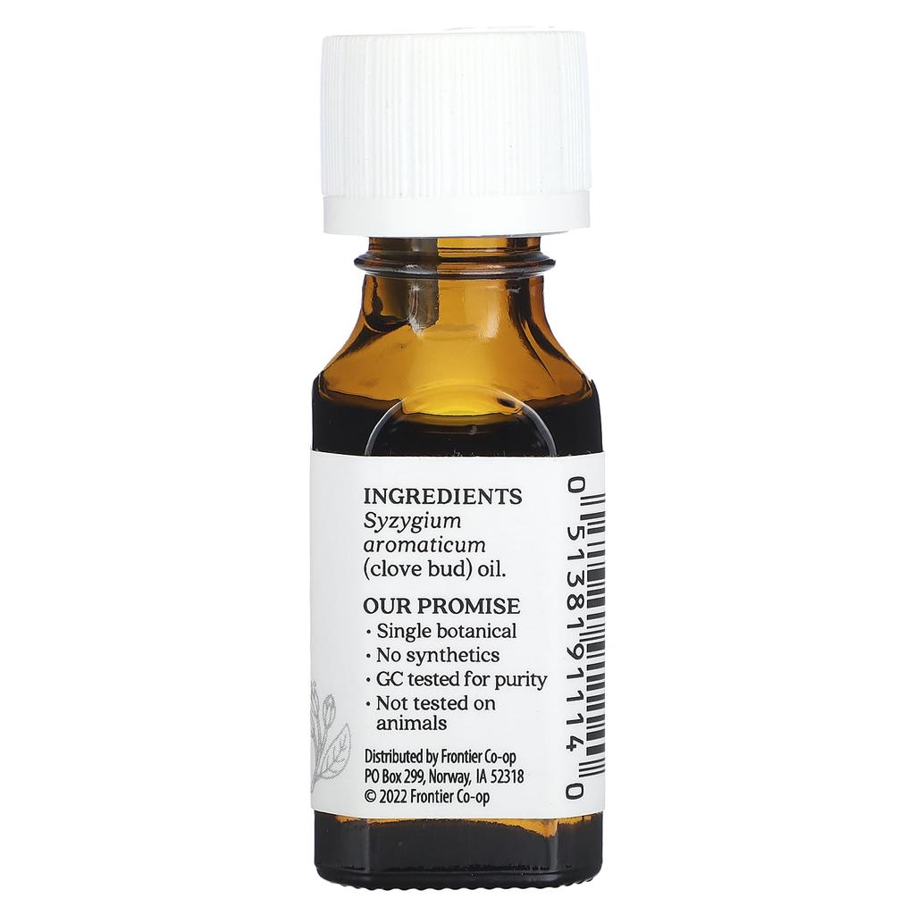 Aura Cacia Pure Essential Oil, Clove Bud, .5 Fl Oz (15 Ml)