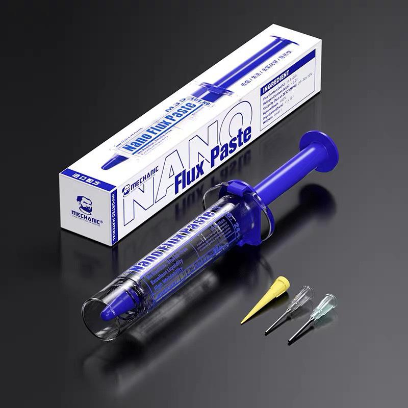 Паста-флюс M35 Nano 10 куб. см, высокопроизводительная, с 3 иглами, для пайки при ремонте материнских плат мобильных телефонов
