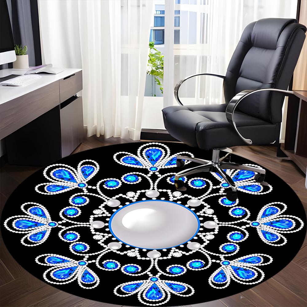 1pc Jewelry Design Chair Carpet for Office - Durable, Ideal for Chair Mats, Stylish & Functional Decorative Rug yy260203058