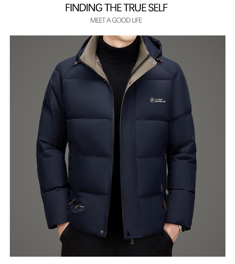 Мужское пуховое хлопковое пальто с капюшоном Pierre Cardin - Съемное, утепленное, теплое для осени и зимы.