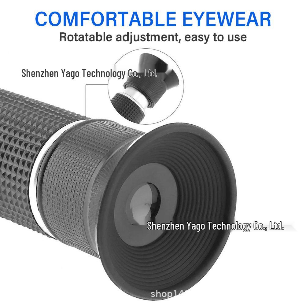 Handheld Refractometer 0-40% Brix Sugar & 0-25% Red/Fruit Wine Concentration Tester