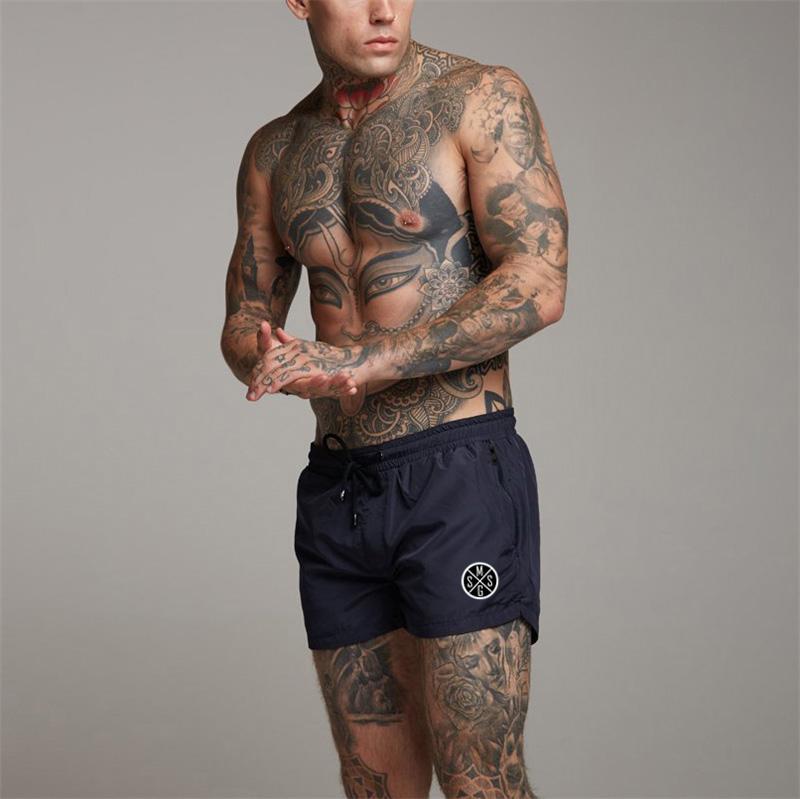 Muscleguys Уличная одежда для тренировок, мужские свободные шорты для бега, шорты для бега, походы, короткие брюки для бега