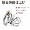 Chastity Belt for Men Stainless Steel Chastity Lock Cock Ring Penis Chastity Device Restraint SM Training Play Penis Restraint Male Chastity Bondage