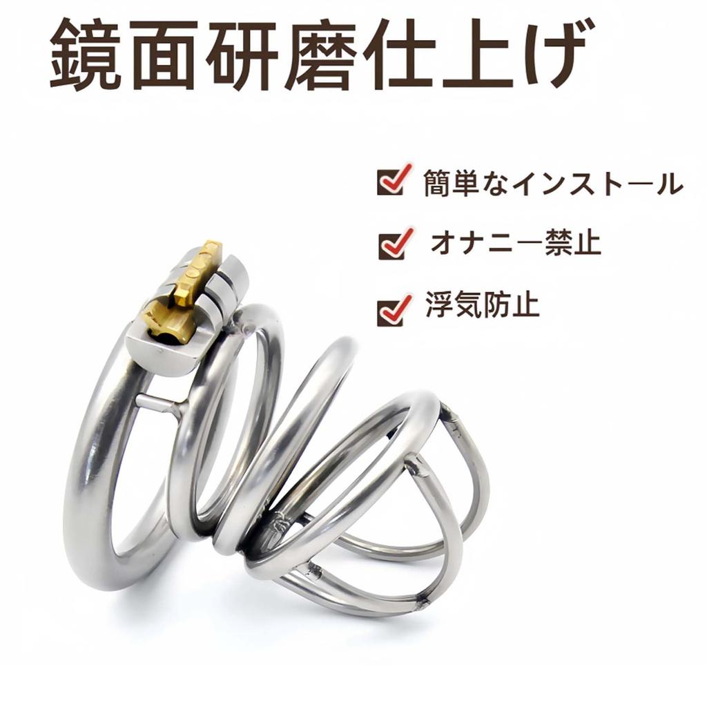 Chastity Belt for Men Stainless Steel Chastity Lock Cock Ring Penis Chastity Device Restraint SM Training Play Penis Restraint Male Chastity Bondage