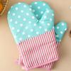 Cotton Print Anti-High Temperature Gloves Microwave Anti-Scald Baking Gloves Kitchen Oven Heat Insulation Gloves
