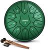 ЛЕКАТО 6-дюймовый 11-нотный щелевой барабан, стальной язычковый барабан, металлический ударный инструмент с палочками и сумкой для хранения, идеально подходит для медитации, йоги и дзен