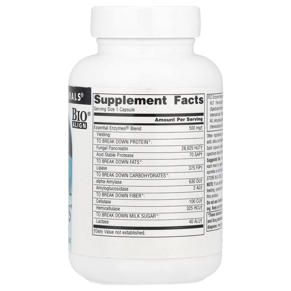 Source Naturals Daily Essential Enzymes®, 500 Mg, 120 Capsules