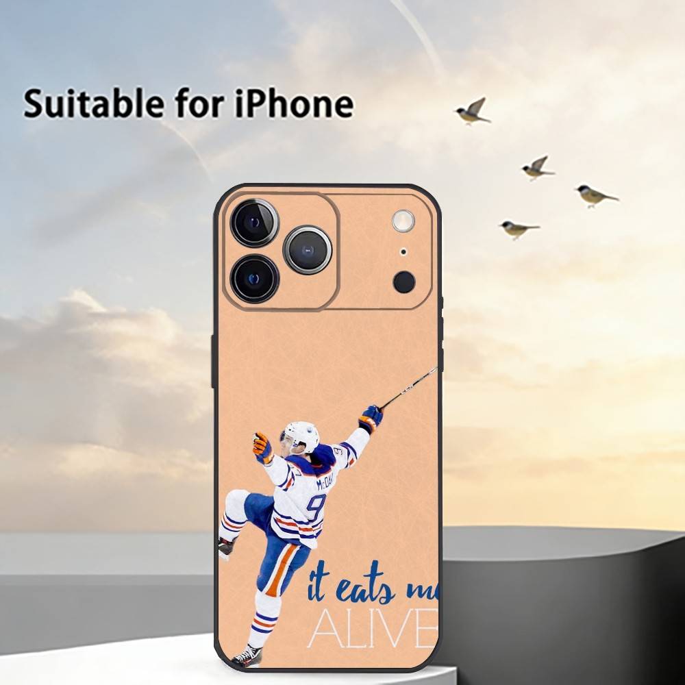 Чехол для телефона Хоккеист Коннор Макдэвид Силиконовый Мягкий Для IPhone 17 16 15 14 13 12 11 X XR Plus Pro Max Plus
