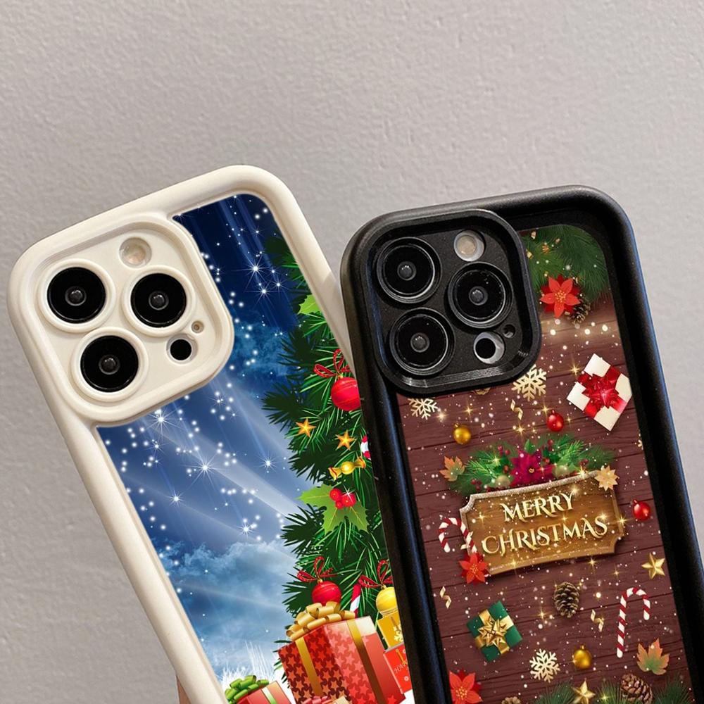 Чехлы для телефонов Ae111 с рождественским дизайном для Xiaomi 14T 12 11 Lite 5G NE Redmi 13C 14C 9C 9a A3 Note 12 Pro 10 11s Angel Eye Ladder Защитный чехол