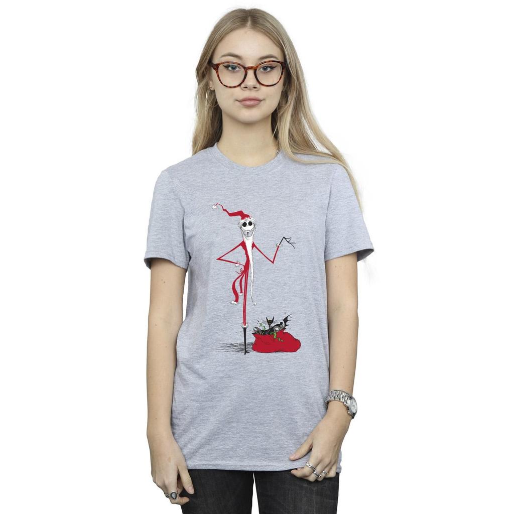 The Nightmare Before Christmas Womens/Ladies Christmas Presents Cotton Boyfriend T-Shirt