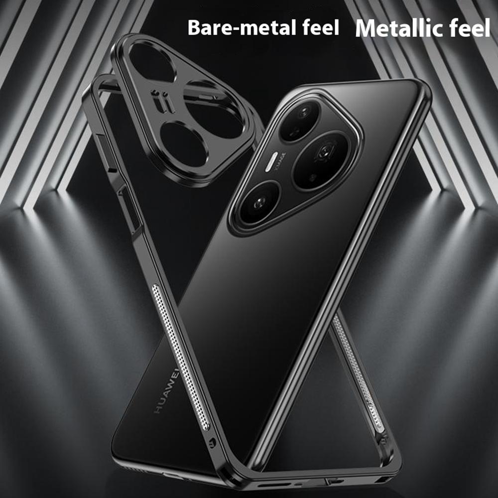 For Huawei Pura 80 Ultra Bumper Cases Metal Frame Heat Dissipation Cover with Lens Protector