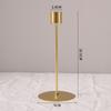 Stable Base Candlestick Golden Desk Candle Ornament Simple Candle Holders  Living Room Decor