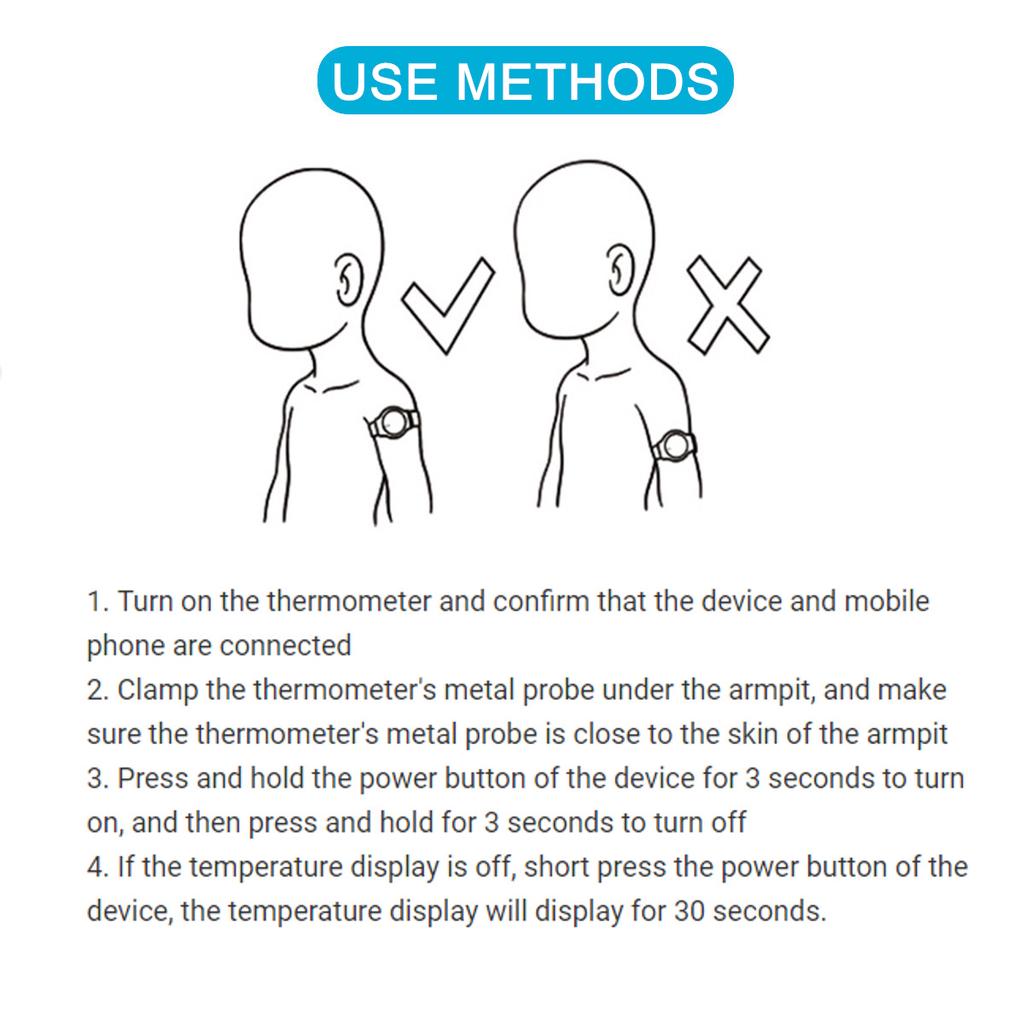 Kids bluetooth Smart Watch Thermometer Bracelet Children Temperature Monitor