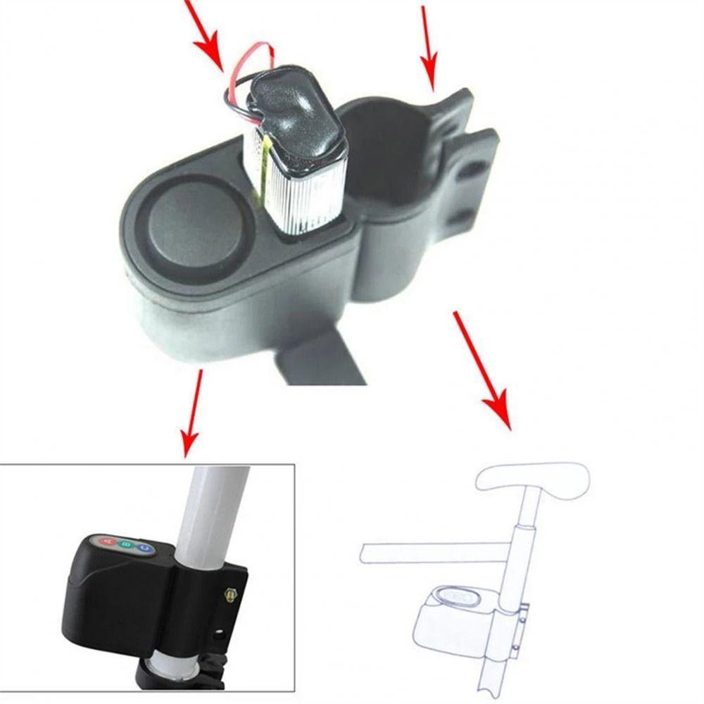 Sensor Remote Control Security Alerter Bike Vibration Alarm Cycling Accessories Bicycle Alarm Lock