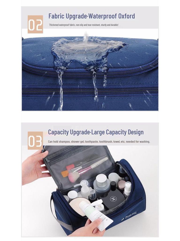 Водонепроницаемая дорожная косметичка большой вместимости для мужчин и женщин