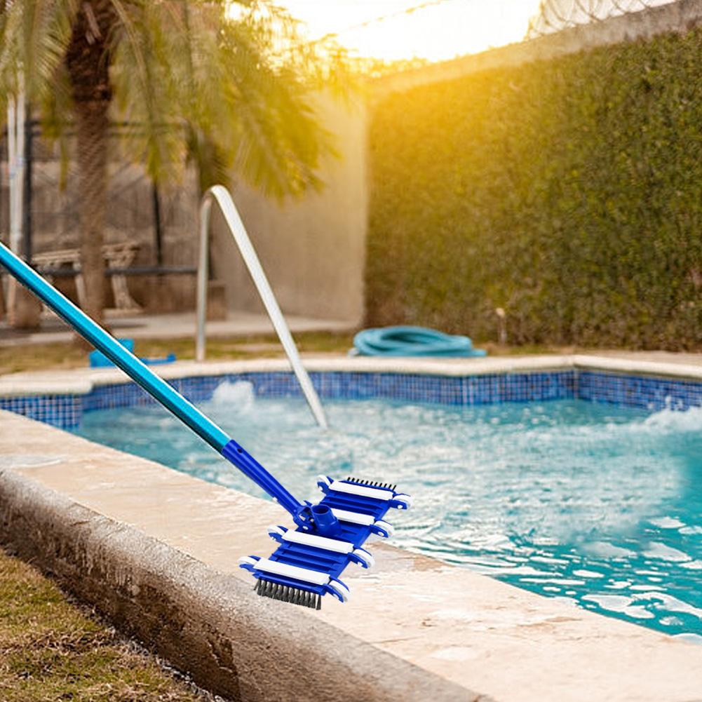 Heavy Duty Pool Vacuum Head Fish Pond Pool Cleaning Brushes Pool Vacuum Brush Head 14 Inch Replacement Kit for Swimming Pool