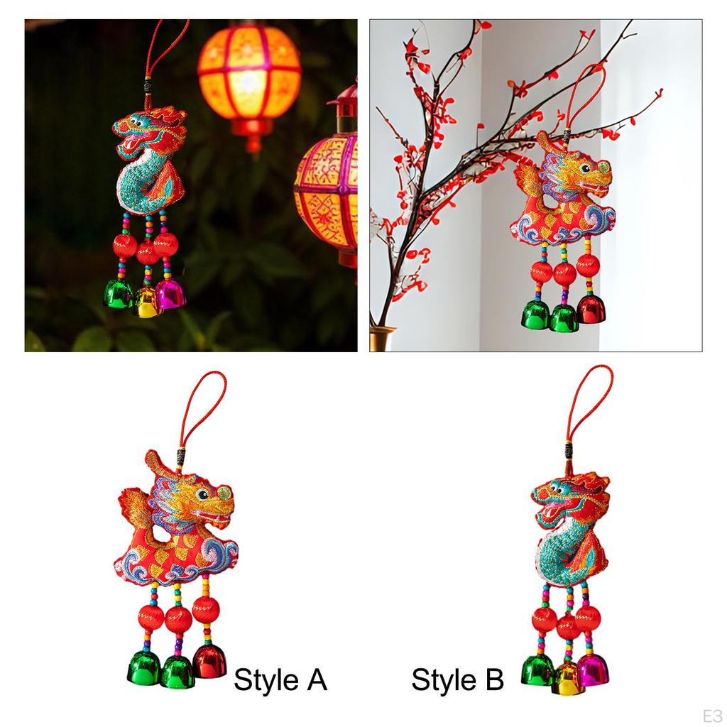 Blessing Wind Chime Pendant Dragon Year Decoration Spring Festival Decor for